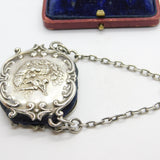 Edwardian Sterling Silver Romantic Lute Player Pin Cushion 1902 Birmingham