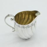 Victorian Elkington & Co. Sterling Silver Cream Jug Antique 1886 Sheffield