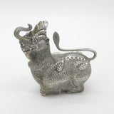 Large Cambodian Sterling Silver Mythic Dragon Betel Nut Box Antique c1930 Deco my