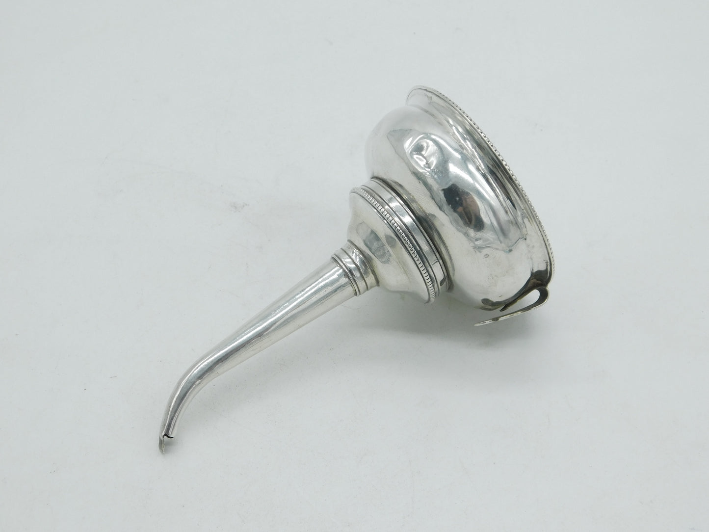 George III Sterling Silver 'J' Initial Wine Funnel Antique c1800 London