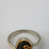 Clogau Welsh 9ct Rose Gold & Sterling Silver Agate Set Dress Ring Vintage