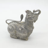 Large Cambodian Sterling Silver Mythic Dragon Betel Nut Box Antique c1930 Deco my