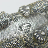 Large Cambodian Sterling Silver Mythic Dragon Betel Nut Box Antique c1930 Deco my