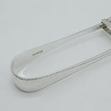 Pair of Sterling Silver Asparagus Servers or Tongs Antique 1926 London Art Deco
