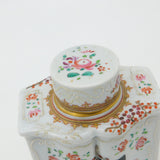 Early 19th Century French Armorial Crested China Tea Caddy Antique c1820