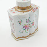 Early 19th Century French Armorial Crested China Tea Caddy Antique c1820