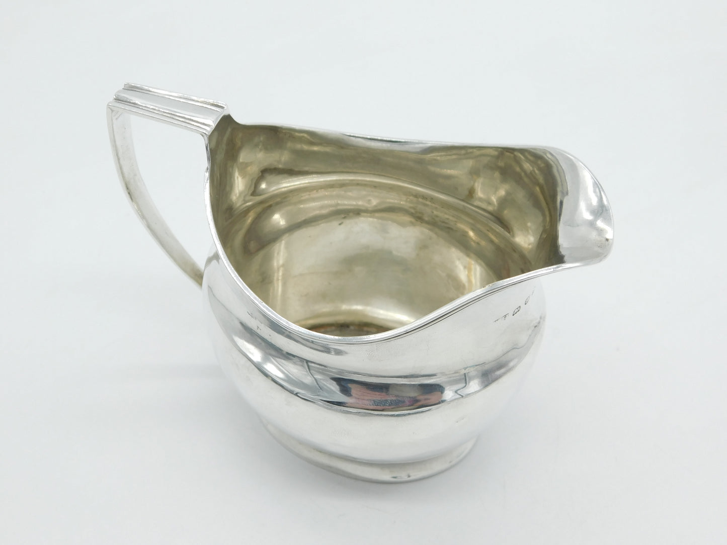 George III Sterling Silver Minimal Cream Jug Antique London 1807