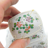 Early 19th Century French China Armorial Crested Tea Caddy Antique c1820