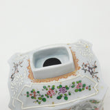 Early 19th Century French China Armorial Crested Tea Caddy Antique c1820