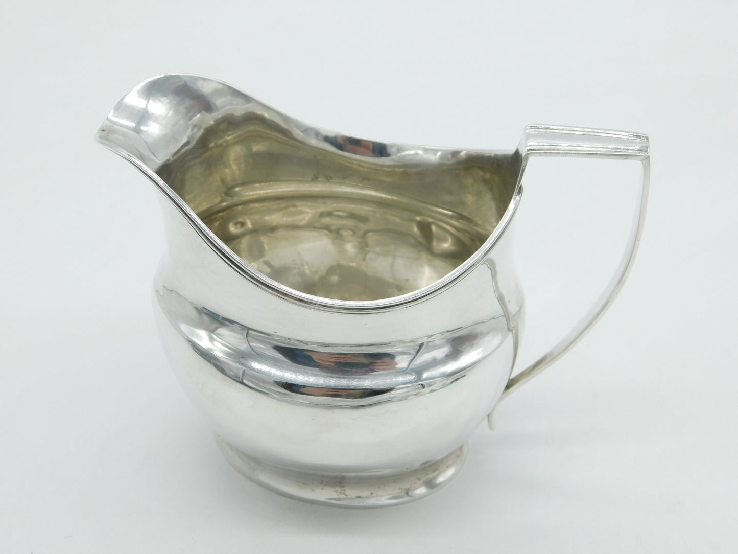 George III Sterling Silver Minimal Cream Jug Antique London 1807