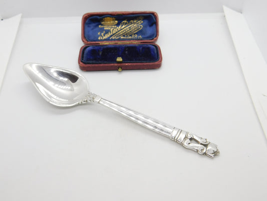 Georg Jensen Sterling Silver Grapefruit Spoon 1928 London Import Antique