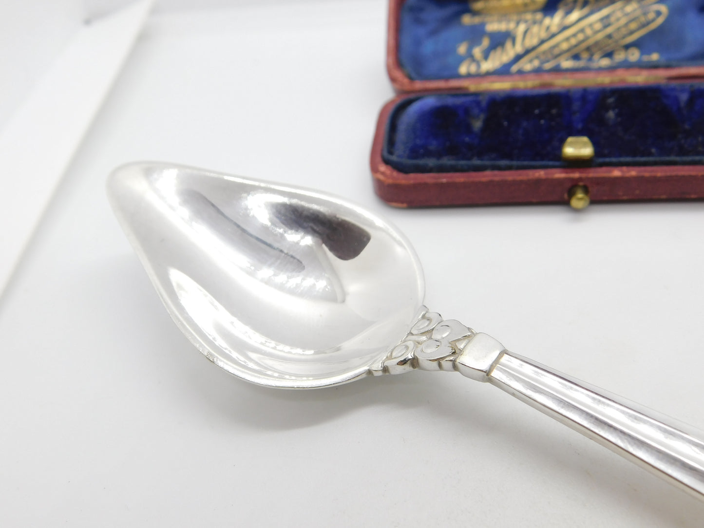 Georg Jensen Sterling Silver Grapefruit Spoon 1928 London Import Antique