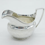 George III Sterling Silver Maze Pattern Cream Jug Antique 1787 Sheffield