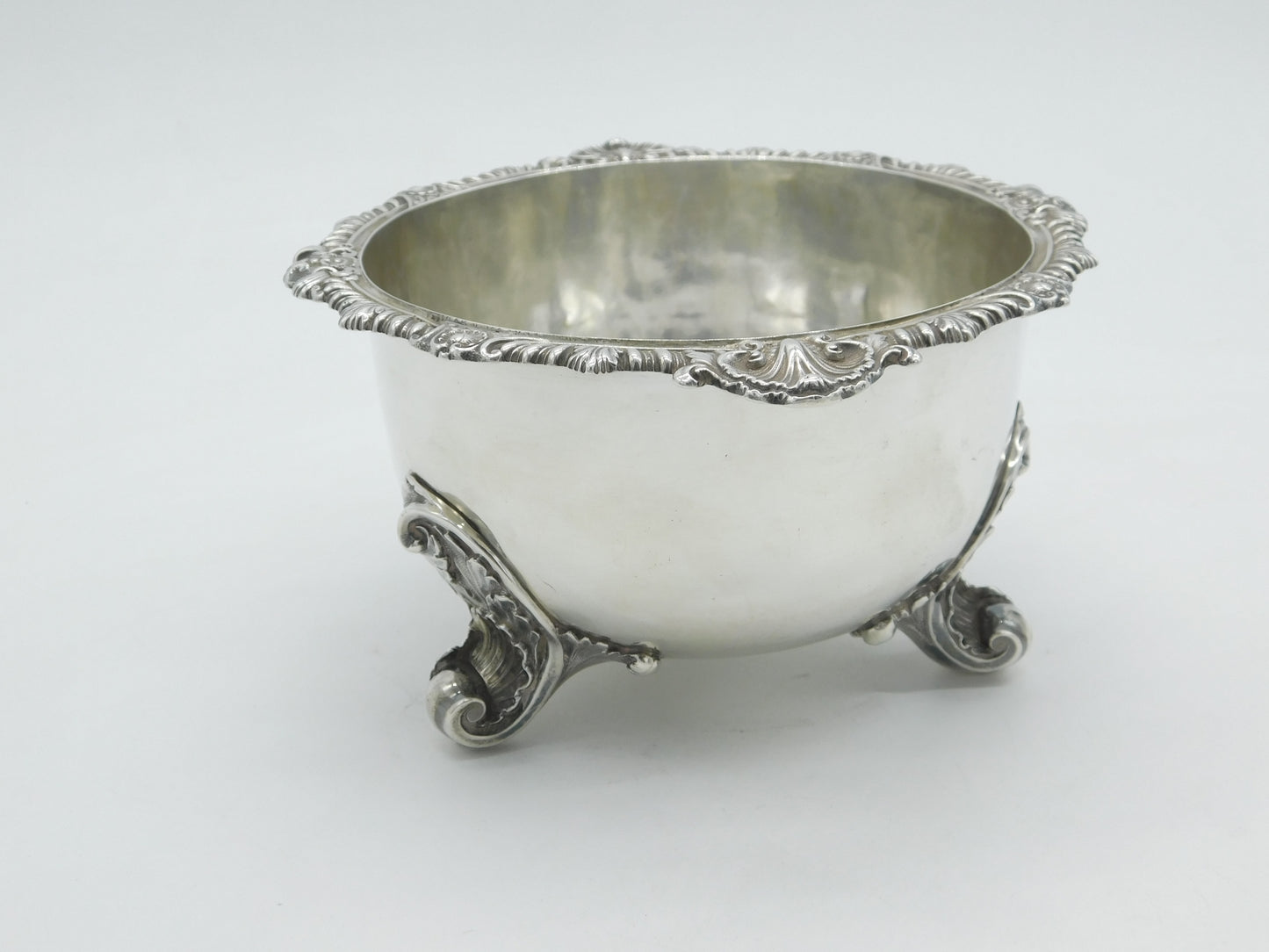 Victorian Sterling Silver Centrepiece Shell Pattern Bowl Antique 1838 London