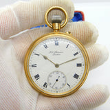 Victorian Gents 9ct Yellow Gold Manual Wind Pocket Watch 1872 London Antique