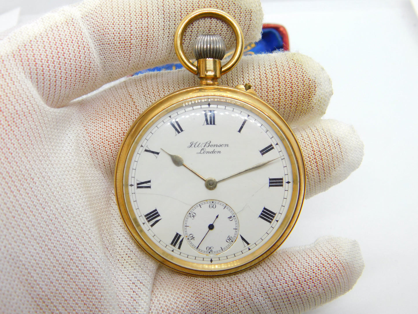 Victorian Gents 9ct Yellow Gold Manual Wind Pocket Watch 1872 London Antique