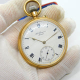 Victorian Gents 9ct Yellow Gold Manual Wind Pocket Watch 1872 London Antique