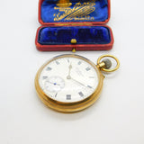 Victorian Gents 9ct Yellow Gold Manual Wind Pocket Watch 1872 London Antique