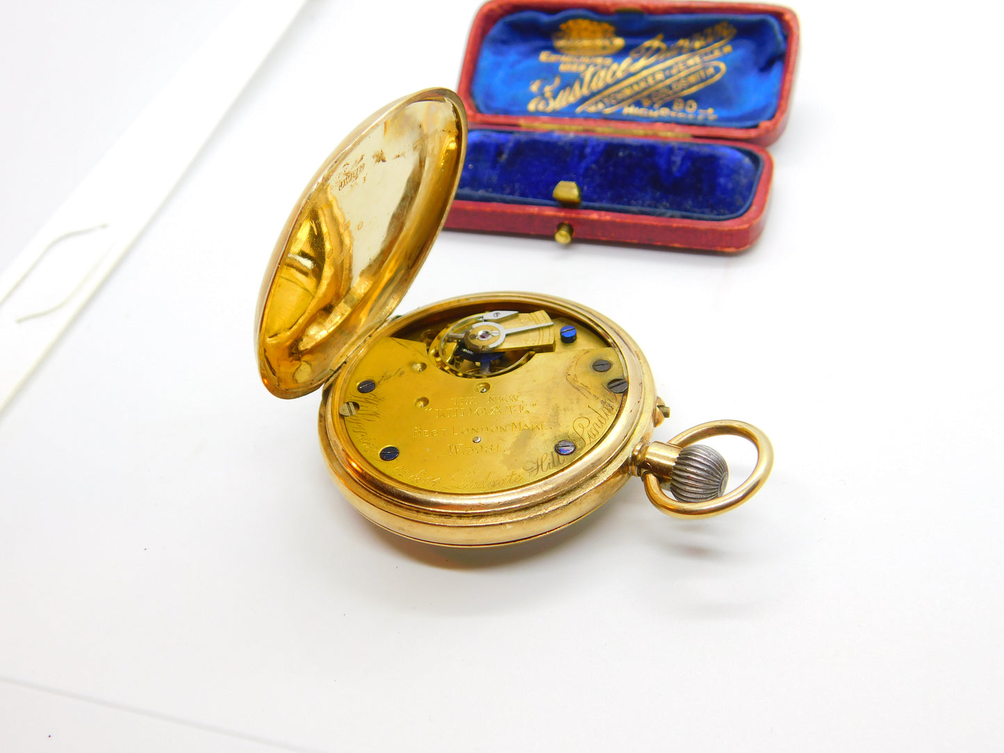 Victorian Gents 9ct Yellow Gold Manual Wind Pocket Watch 1872 London Antique