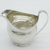 George III Sterling Silver Helmet Cream Jug Floral Pattern Antique 1806 London