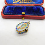 Egyptian .800 Silver Colourful Enamel Classical Scene Moses Basket Charm c1920