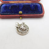 Sterling Silver 'Loyal Order of the Moose' Charm Pendant Vintage c1970