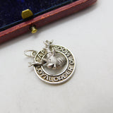 Sterling Silver 'Loyal Order of the Moose' Charm Pendant Vintage c1970