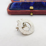 Sterling Silver 'Loyal Order of the Moose' Charm Pendant Vintage c1970