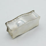 Edwardian Sterling Silver Floral Pattern Jewellery Box Antique 1902 Chester