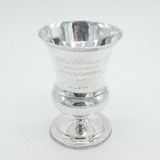 George IV Sterling Silver Engraved Wine Goblet or Chalice Antique 1828 London