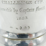 George IV Sterling Silver Engraved Wine Goblet or Chalice Antique 1828 London