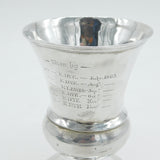 George IV Sterling Silver Engraved Wine Goblet or Chalice Antique 1828 London