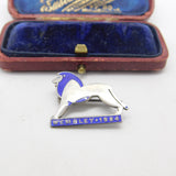 Charles Horner Sterling Silver & Enamel Wembley Great Exhibition Brooch 1924