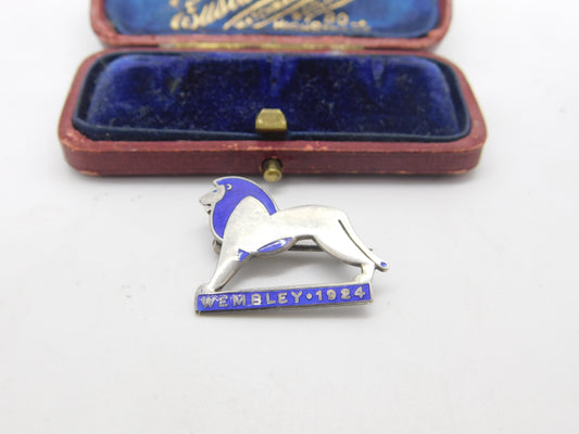 Charles Horner Sterling Silver & Enamel Wembley Great Exhibition Brooch 1924