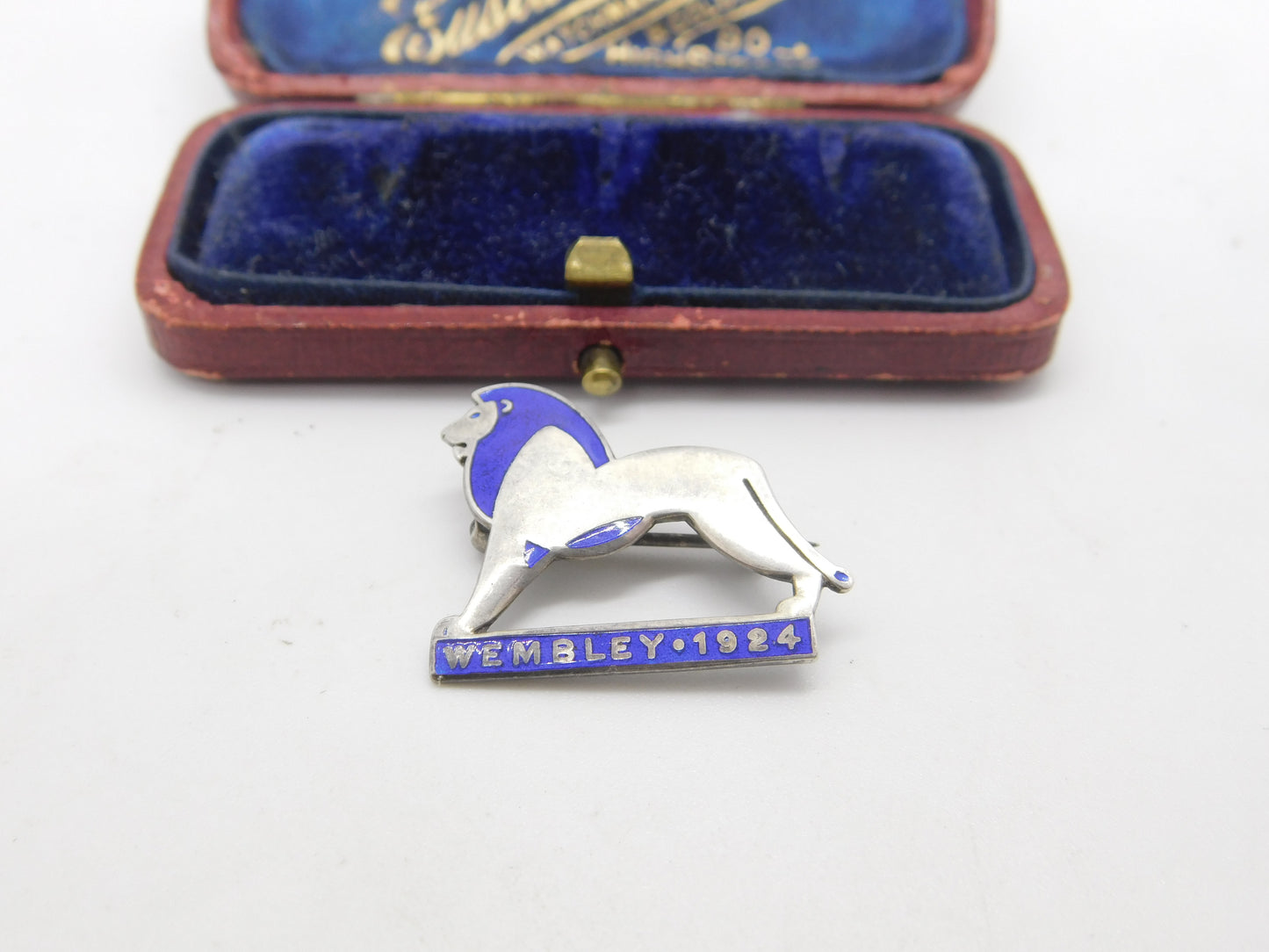 Charles Horner Sterling Silver & Enamel Wembley Great Exhibition Brooch 1924