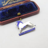 Charles Horner Sterling Silver & Enamel Wembley Great Exhibition Brooch 1924