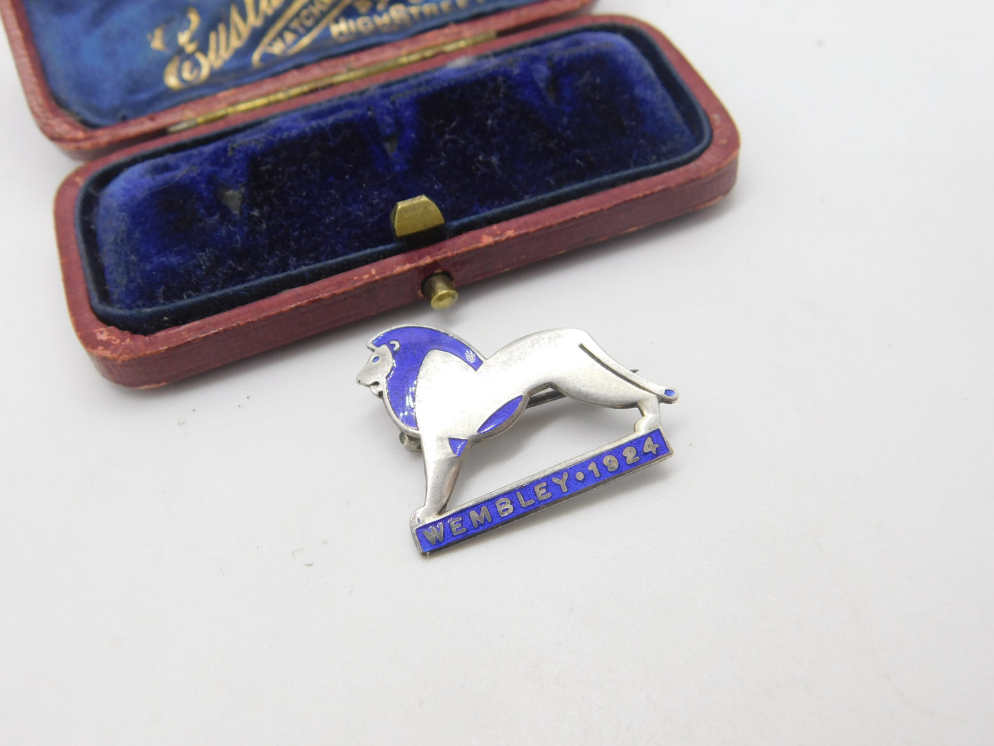 Charles Horner Sterling Silver & Enamel Wembley Great Exhibition Brooch 1924