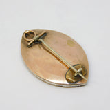 George III 9ct Gold, Silver, Paste & Hair Set Mourning Pendant Antique c1820