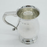Sterling Silver Baluster Christening Mug or Tankard Vintage 1971 Birmingham