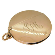 Edwardian 9ct Rose Gold Circular Vesta Case Antique 1903 Chester
