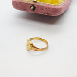 Victorian 9ct Gold Diamond Set Shield Shape Signet Ring c1880 Antique