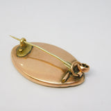 George III 9ct Rose Gold & Woven Hair Mourning Pendant Antique c1820