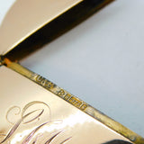 Edwardian 9ct Rose Gold Circular Vesta Case Antique 1903 Chester