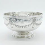 George III Sterling Silver Swags & Bow Pattern Rose Bowl Antique 1803 London