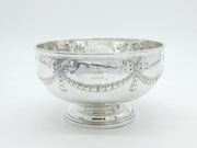 George III Sterling Silver Swags & Bow Pattern Rose Bowl Antique 1803 London