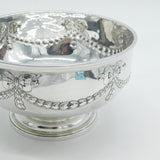 George III Sterling Silver Swags & Bow Pattern Rose Bowl Antique 1803 London
