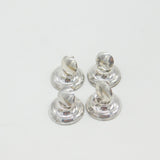 Edwardian Set of 4 Sterling Silver Menu Holders or Place Settings 1909 Antique