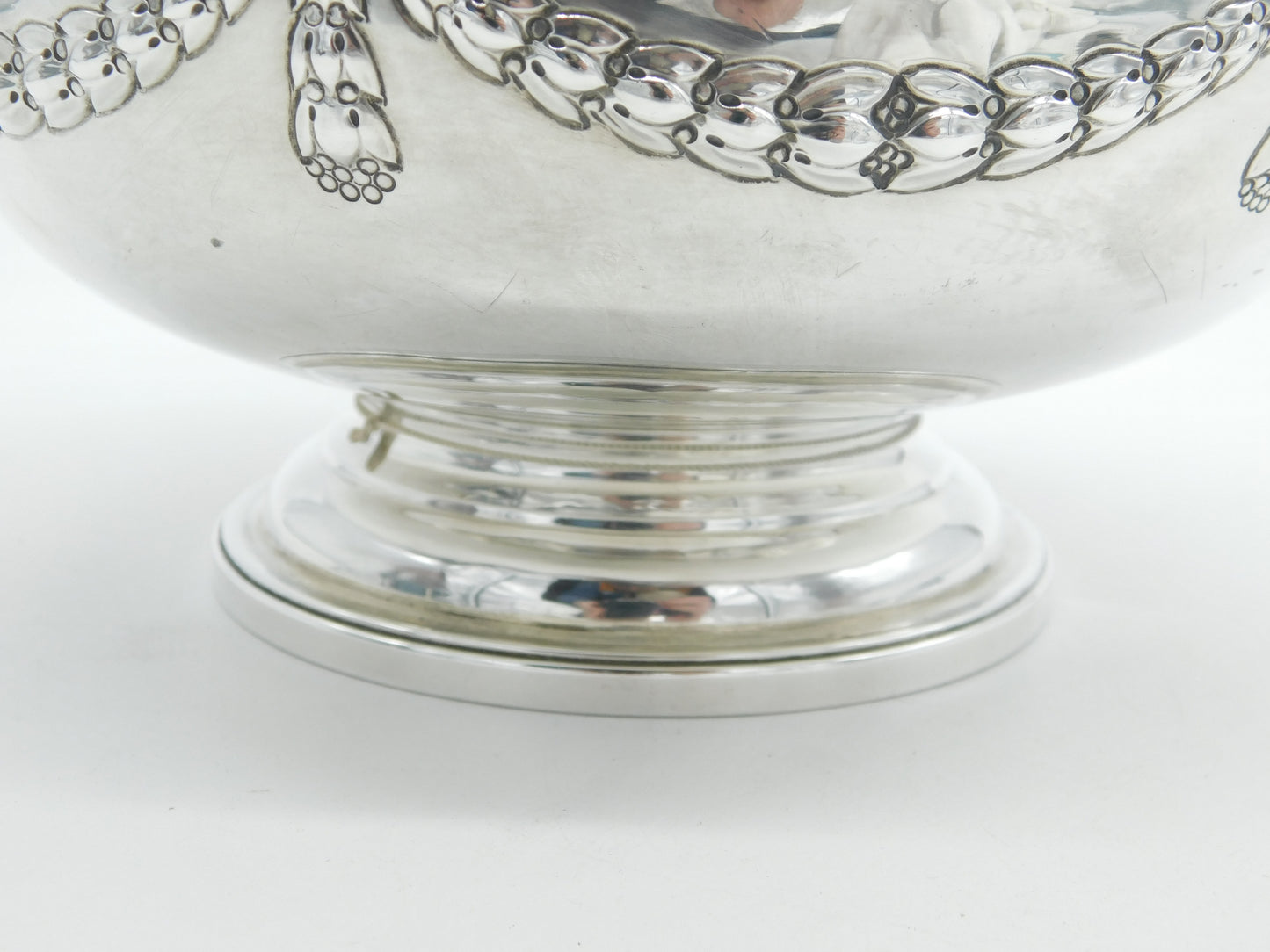 George III Sterling Silver Swags & Bow Pattern Rose Bowl Antique 1803 London