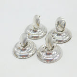 Edwardian Set of 4 Sterling Silver Menu Holders or Place Settings 1909 Antique