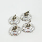 Edwardian Set of 4 Sterling Silver Menu Holders or Place Settings 1909 Antique
